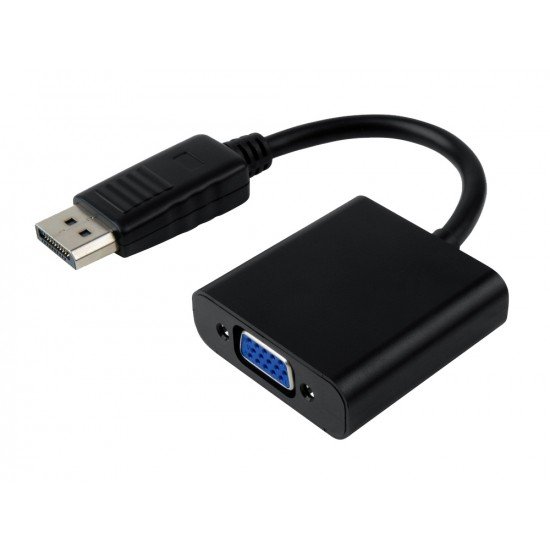 POWERTECH αντάπτορας DisplayPort σε VGA CAB-DP022, 0.20m, μαύρος POWERTECH αντάπτορας DisplayPort σε VGA CAB-DP022, 0.20m, μαύρος