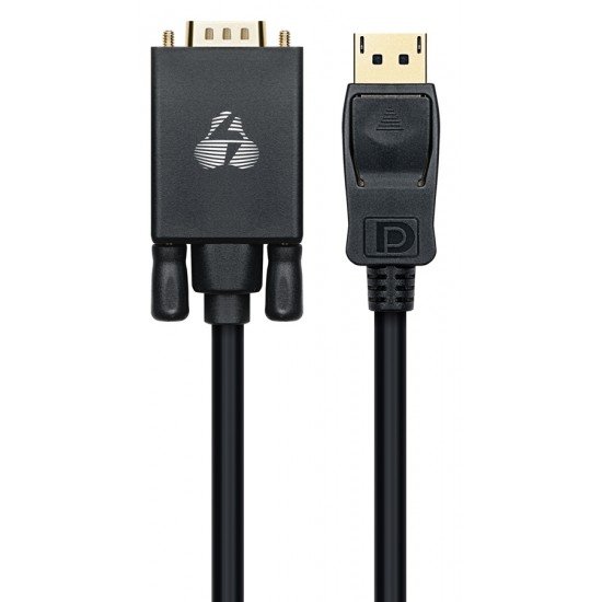 POWERTECH καλώδιο DisplayPort σε VGA CAB-DP056, 1080p, 1.8m, μαύρο POWERTECH καλώδιο DisplayPort σε VGA CAB-DP056, 1080p, 1.8m, μαύρο