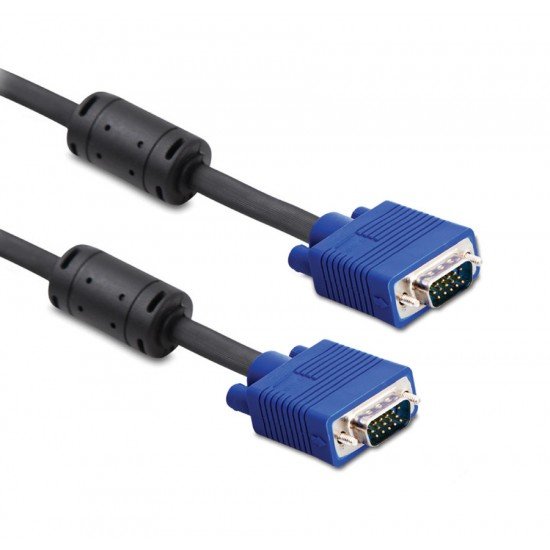 POWERTECH Καλώδιο VGA HD σε VGA HD 15 CAB-G004, 2x Ferrites, μαύρο, 10m POWERTECH Καλώδιο VGA HD σε VGA HD 15 CAB-G004, 2x Ferrites, μαύρο, 10m