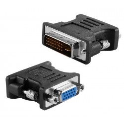 POWERTECH αντάπτορας VGA θηλυκό σε DVI 24+1 αρσενικό CAB-G036, μαύρος POWERTECH αντάπτορας VGA θηλυκό σε DVI 24+1 αρσενικό CAB-G036, μαύρος