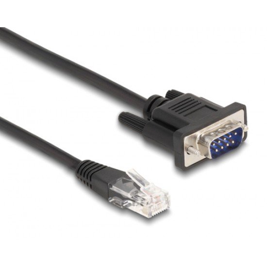 POWERTECH καλώδιο serial RS-232 σε RJ45 CAB-G040, 30cm, μαύρο POWERTECH καλώδιο serial RS-232 σε RJ45 CAB-G040, 30cm, μαύρο