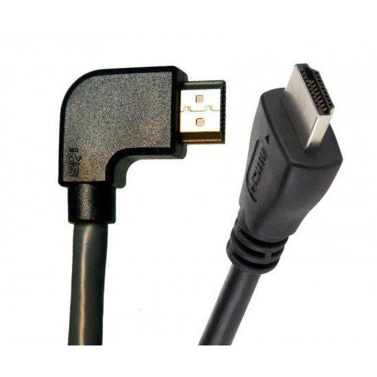 POWERTECH καλώδιο HDMI CAB-H017, γωνιακό, 90° left, 1.5m, μαύρο POWERTECH καλώδιο HDMI CAB-H017, γωνιακό, 90° left, 1.5m, μαύρο