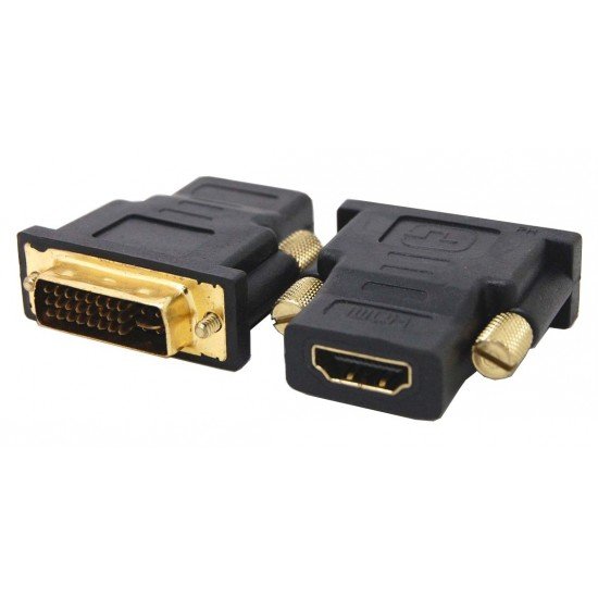 POWERTECH αντάπτορας DVI-I αρσενικό σε HDMI θηλυκό CAB-H056, μαύρος POWERTECH αντάπτορας DVI-I αρσενικό σε HDMI θηλυκό CAB-H056, μαύρος