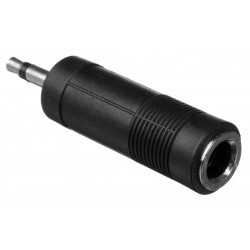 POWERTECH αντάπτορας mono 3.5mm σε 6.35mm CAB-J023, μαύρος, 5τμχ POWERTECH αντάπτορας mono 3.5mm σε 6.35mm CAB-J023, μαύρος, 5τμχ