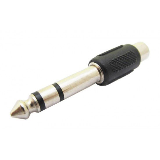POWERTECH αντάπτορας stereo 6.35mm σε RCA CAB-J024, μαύρος, 5τμχ POWERTECH αντάπτορας stereo 6.35mm σε RCA CAB-J024, μαύρος, 5τμχ