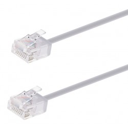 POWERTECH καλώδιο δικτύου CAB-N442, Cat 6A U/UTP, ultra slim, copper, 500MHz, 3m, γκρι