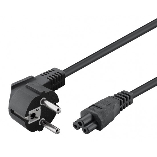 POWERTECH καλώδιο τροφοδοσίας CAB-P029, 3x 0.30mm, 1.5m, μαύρο, 10τμχ