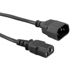 POWERTECH καλώδιο προέκτασης τροφοδοσίας CAB-P039, 3x 0.75mm², CCS, 1m, μαύρο POWERTECH καλώδιο προέκτασης τροφοδοσίας CAB-P039, 3x 0.75mm², CCS, 1m, μαύρο