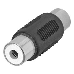POWERTECH αντάπτορας RCA θηλυκό σε θηλυκό CAB-R021, μαύρος