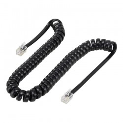 POWERTECH καλώδιο τηλεφώνου RJ10 4P4C CAB-T015, Spiral, 5m, μαύρο POWERTECH καλώδιο τηλεφώνου RJ10 4P4C CAB-T015, Spiral, 5m, μαύρο