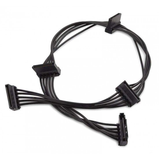 POWERTECH καλώδιο SATA 15pin σε 4x SATA 15pin CAB-W038, 40cm, μαύρο POWERTECH καλώδιο SATA 15pin σε 4x SATA 15pin CAB-W038, 40cm, μαύρο