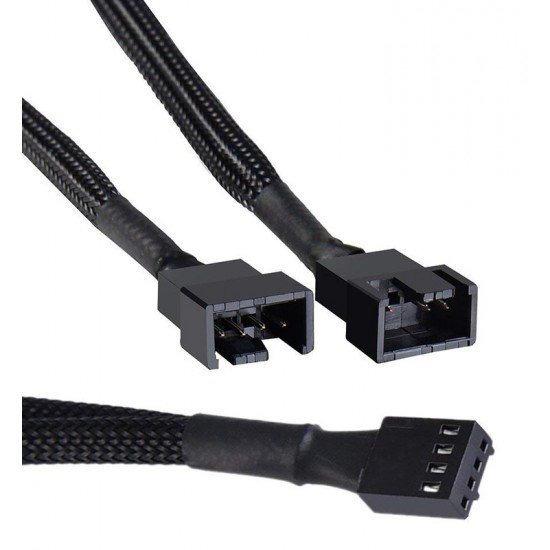 POWERTECH καλώδιο 4-pin pwm σε 2x 4-pin pwm CAB-W048, 0.15m, μαύρο POWERTECH καλώδιο 4-pin pwm σε 2x 4-pin pwm CAB-W048, 0.15m, μαύρο