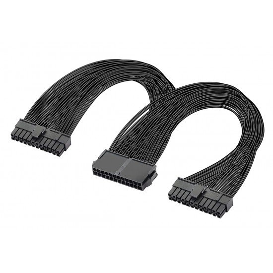 POWERTECH καλώδιο μητρικής 24pin σε 2x 24pin CAB-W052, 0.25m POWERTECH καλώδιο μητρικής 24pin σε 2x 24pin CAB-W052, 0.25m