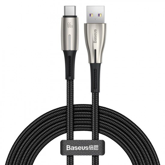 BASEUS καλώδιο USB σε USB Type-C CATSD-N01, 66W, 2m, μαύρο BASEUS καλώδιο USB σε USB Type-C CATSD-N01, 66W, 2m, μαύρο