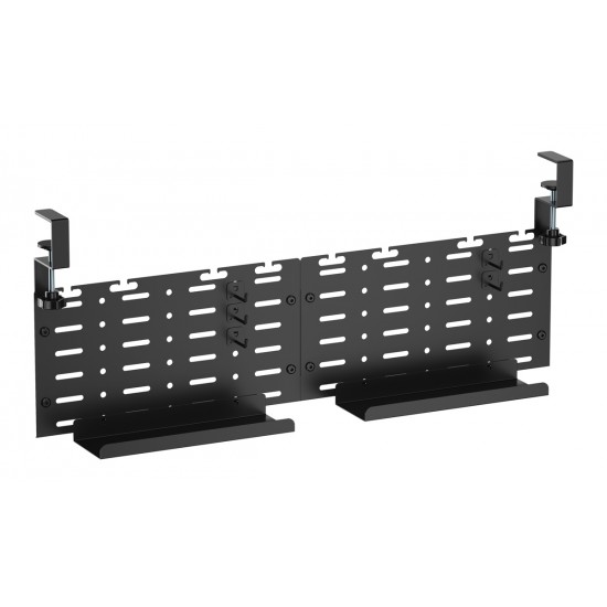 BRATECK cable management γραφείου CC11-20-2, μεταλλικό, 768x63x307mm, μαύρο