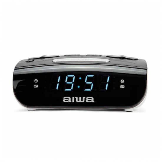 AIWA ALARM CLOCK WITH RADIO AM/FM BLACK
