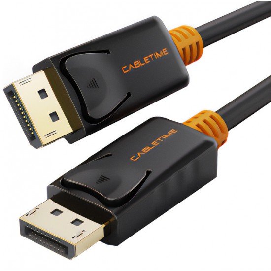 CABLETIME καλώδιο DisplayPort CT-AV585-01G, 4K/60Hz, 3m, μαύρο CABLETIME καλώδιο DisplayPort CT-AV585-01G, 4K/60Hz, 3m, μαύρο