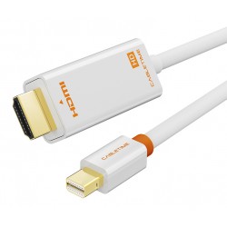 CABLETIME καλώδιο mini DisplayPort σε HDMI CT-AV588-03G, 1080p/60Hz, 1m, λευκό