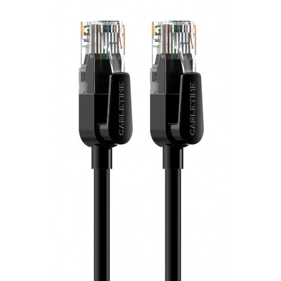 CABLETIME καλώδιο δικτύου CT-CAT6U, CAT 6 UTP, 250 MHz, CCA, 0.5m, μαύρο CABLETIME καλώδιο δικτύου CT-CAT6U, CAT 6 UTP, 250 MHz, CCA, 0.5m, μαύρο