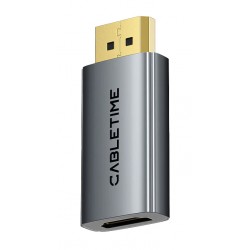 CABLETIME αντάπτορας DisplayPort σε HDMI CT-DMHF4K-AG3, 4K/30Hz, γκρι CABLETIME αντάπτορας DisplayPort σε HDMI CT-DMHF4K-AG3, 4K/30Hz, γκρι