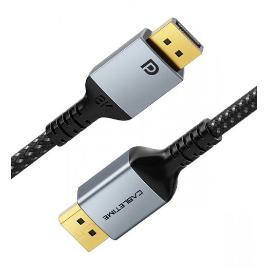 CABLETIME καλώδιο DisplayPort CT-DP8K, 32.4Gbps, 8K/60Hz, 3m, μαύρο CABLETIME καλώδιο DisplayPort CT-DP8K, 32.4Gbps, 8K/60Hz, 3m, μαύρο