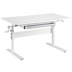BRATECK παιδικό γραφείο E603, ρυθμιζόμενο, 100x60x54~76cm, λευκό BRATECK παιδικό γραφείο E603, ρυθμιζόμενο, 100x60x54~76cm, λευκό