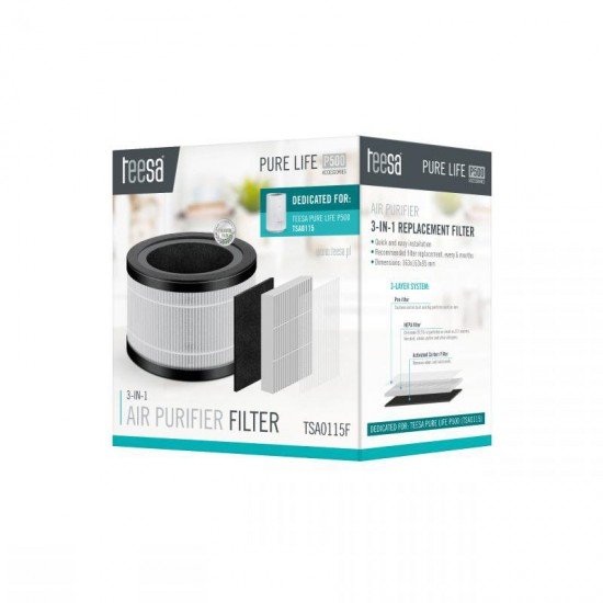 Φίλτρο αντικατάστασης 3-σε-1 ιονιστή PURE LIFE P500 TEESA Φίλτρο αντικατάστασης 3-σε-1 ιονιστή PURE LIFE P500 TEESA