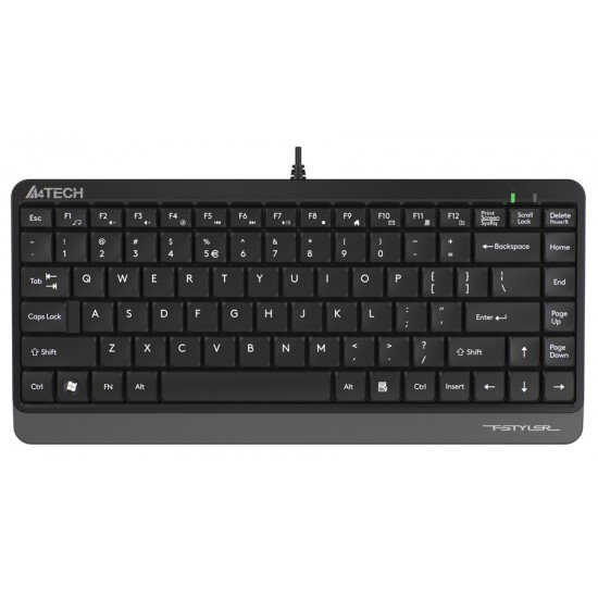 A4TECH ενσύρματο πληκτρολόγιο Fstyler FK11, ΕΝ/GR, μαύρο A4TECH ενσύρματο πληκτρολόγιο Fstyler FK11, ΕΝ/GR, μαύρο