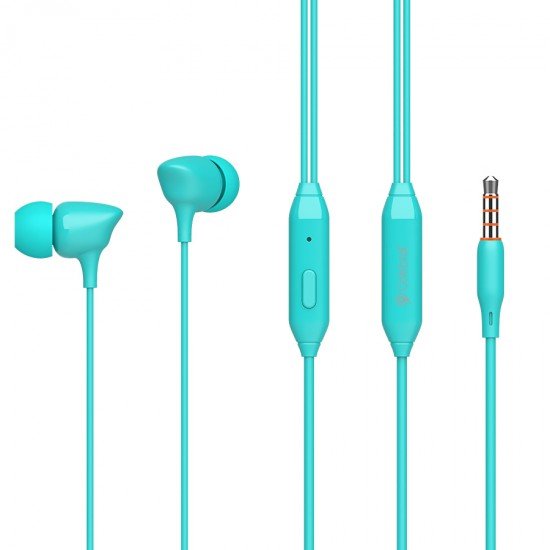 CELEBRAT earphones με μικρόφωνο G7, 3.5mm, 1.2m, μπλε CELEBRAT earphones με μικρόφωνο G7, 3.5mm, 1.2m, μπλε