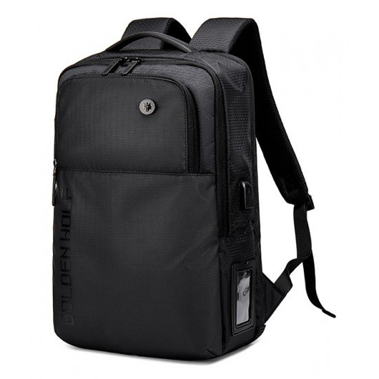 GOLDEN WOLF τσάντα πλάτης GB00399, με θήκη laptop 15.6 GOLDEN WOLF τσάντα πλάτης GB00399, με θήκη laptop 15.6
