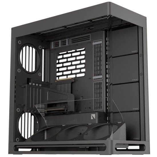 HAVN HS 420 VGPU black Premium Midi Tower Case - with vertical GPU support HAVN HS 420 VGPU black Premium Midi Tower Case - with vertical GPU support
