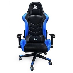 GEMBIRD GAMING CHAIR LEATHER BLACK/BLUE