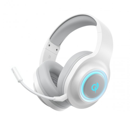QCY Heroad V200 Wireless Quad White - Bluetooth & WiFi & USB-A & USB-C RGB Gaming Headset PS4/PS5/PC QCY Heroad V200 Wireless Quad White - Bluetooth & WiFi & USB-A & USB-C RGB Gaming Headset PS4/PS5/PC