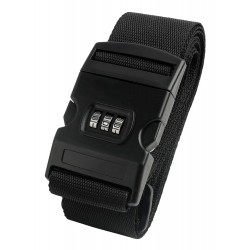 HOME USE ιμάντας βαλίτσας HUH-0240 με λουκέτο συνδυασμού, ρυθμιζόμενος, 2m, μαύρος