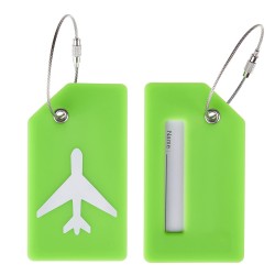 HOME USE ετικέτα βαλίτσας HUH-0246, 9.2x0.7x5.2cm, πράσινη