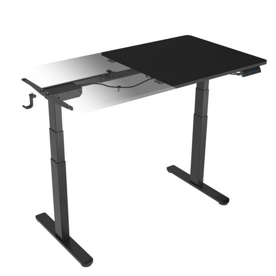 ICY BOX ERGONOMIC WORKSTATION, MOTORISED DESK INCL. SPILLED DESKTOP 140x170CM AND DIGITAL MEMORY TOUCH PANEL ICY BOX ERGONOMIC WORKSTATION, MOTORISED DESK INCL. SPILLED DESKTOP 140x170CM AND DIGITAL MEMORY TOUCH PANEL