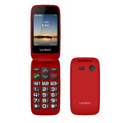 LAMTECH FLIP PHONE 2.8' DISPLAY WITH BT, FM RADIO, SOS, 1400 mAh, GR MENU FLIP-X RED LAMTECH FLIP PHONE 2.8' DISPLAY WITH BT, FM RADIO, SOS, 1400 mAh, GR MENU FLIP-X RED