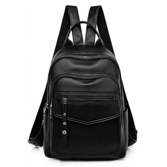 ROXXANI γυναικεία τσάντα πλάτης LBAG-0023, μαύρη ROXXANI γυναικεία τσάντα πλάτης LBAG-0023, μαύρη