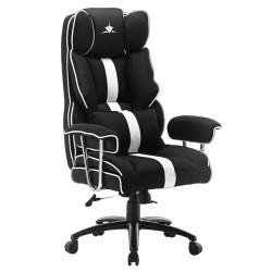 WHITE SHARK EXTRA SOFT GAMING CHAIR BLACK-WHITE LE MANS