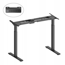 BRATECK σκελετός ηλεκτρικού γραφείου M12-22D, 95~145x60x70~118cm, μαύρο BRATECK σκελετός ηλεκτρικού γραφείου M12-22D, 95~145x60x70~118cm, μαύρο