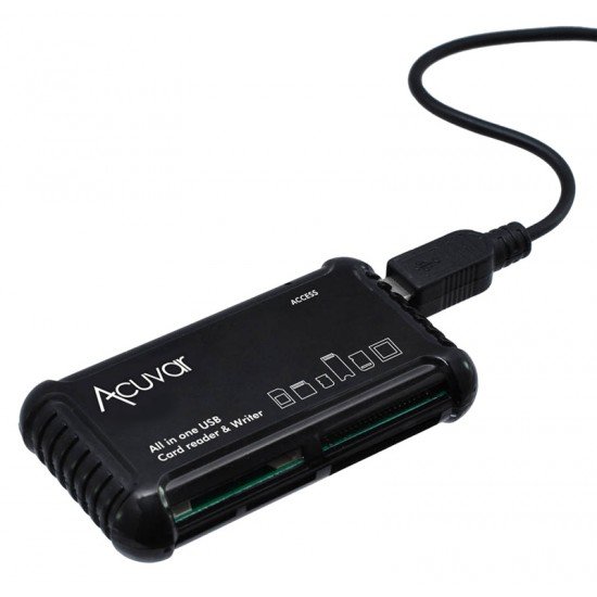 ACUVAR card reader MFALLCR1, SD/SDHC, Micro SD, CF, XD, MS/Pro, Duo Card ACUVAR card reader MFALLCR1, SD/SDHC, Micro SD, CF, XD, MS/Pro, Duo Card