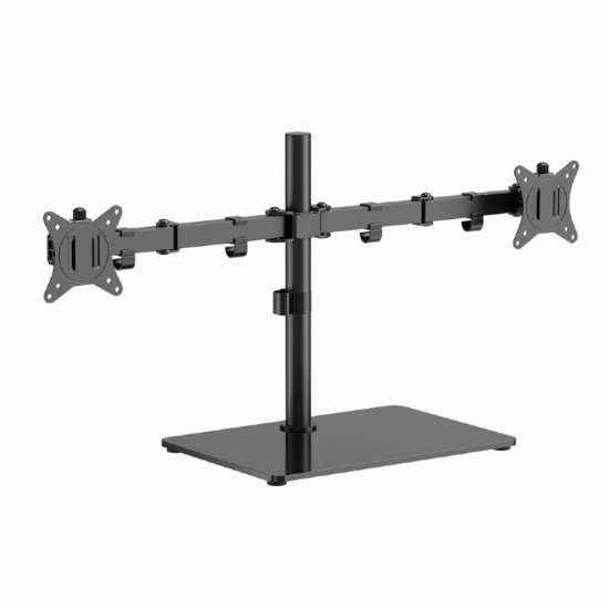 GEMBIRD DUAL MONITOR DESK STAND (ROTATE, TILT, SWIVEL), 17'-32' MAX VESA 100X100 GEMBIRD DUAL MONITOR DESK STAND (ROTATE, TILT, SWIVEL), 17'-32' MAX VESA 100X100