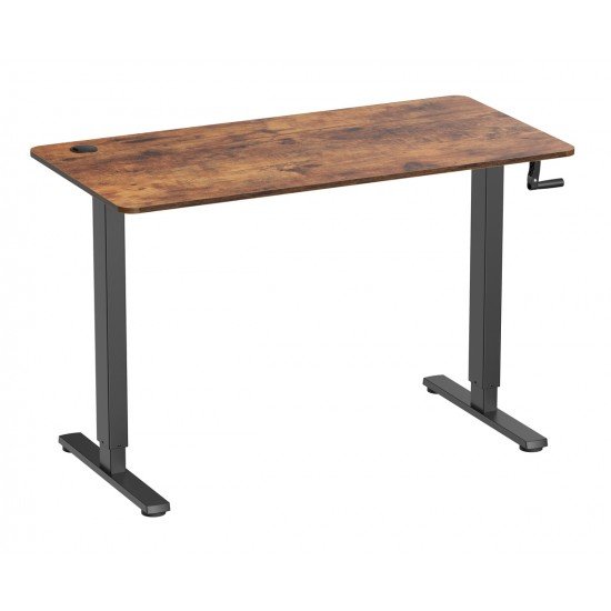 BRATECK γραφείο N12-22RE-B με ρυθμιζόμενο ύψος, 120x60x72~114cm, μαύρο/καφέ ξύλινο BRATECK γραφείο N12-22RE-B με ρυθμιζόμενο ύψος, 120x60x72~114cm, μαύρο/καφέ ξύλινο