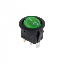 Διακόπτης ON-OFF με λαμπάκι 6.5A 250V/125V 13A πράσινος Διακόπτης ON-OFF με λαμπάκι 6.5A 250V/125V 13A πράσινος