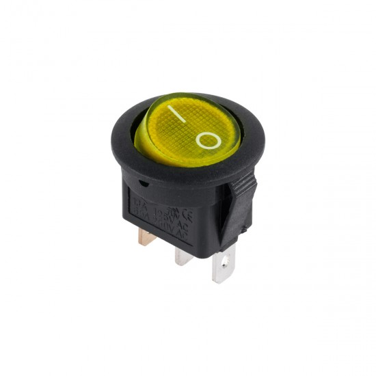 Διακόπτης ON-OFF με λαμπάκι 6.5A 250V/125V 13A κίτρινος