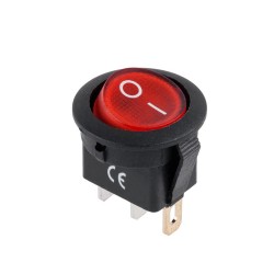 Διακόπτης ON-OFF με λαμπάκι 12V 20A Κόκκινος IRS-101-8C/D