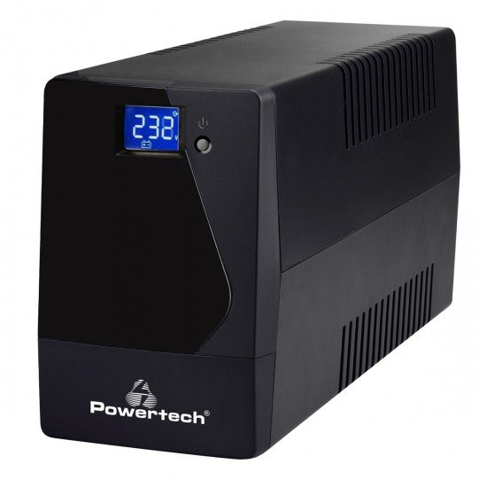 POWERTECH UPS Line Interactive PT-1050LCD με οθόνη, 1050VA, 630W, 2x Schuko, 2x RJ45/RJ11 POWERTECH UPS Line Interactive PT-1050LCD με οθόνη, 1050VA, 630W, 2x Schuko, 2x RJ45/RJ11