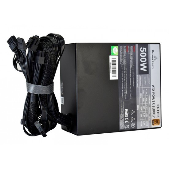 POWERTECH τροφοδοτικό για PC PT-1103, 80Plus Bronze, 500W ATX, 140mm Fan POWERTECH τροφοδοτικό για PC PT-1103, 80Plus Bronze, 500W ATX, 140mm Fan