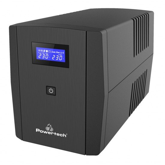 POWERTECH UPS Line Interactive PT-1298 με οθόνη, 2200VA, 1320W, 4x Schuko, 2x RJ45/RJ11, USB Type B POWERTECH UPS Line Interactive PT-1298 με οθόνη, 2200VA, 1320W, 4x Schuko, 2x RJ45/RJ11, USB Type B