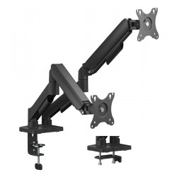 POWERTECH βάση γραφείου για 2x οθόνες PT-1425, 17-32